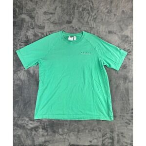 Y2K Adidas Sports Club T-Shirt XL Green Trefoil Logo Streetwear Raglan Tee Men's